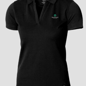 Nimbus Harvard Classic Stretch polo med v-hals, Dame. Sort